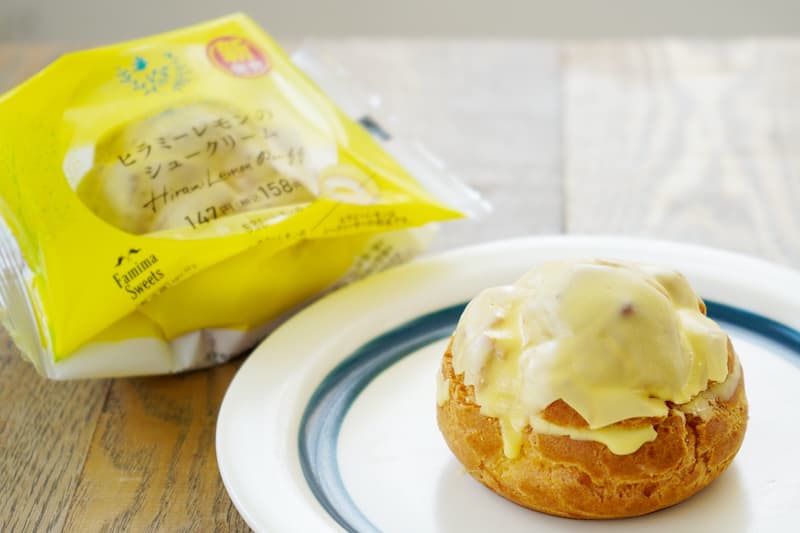ヒラミーレモンのシュークリーム